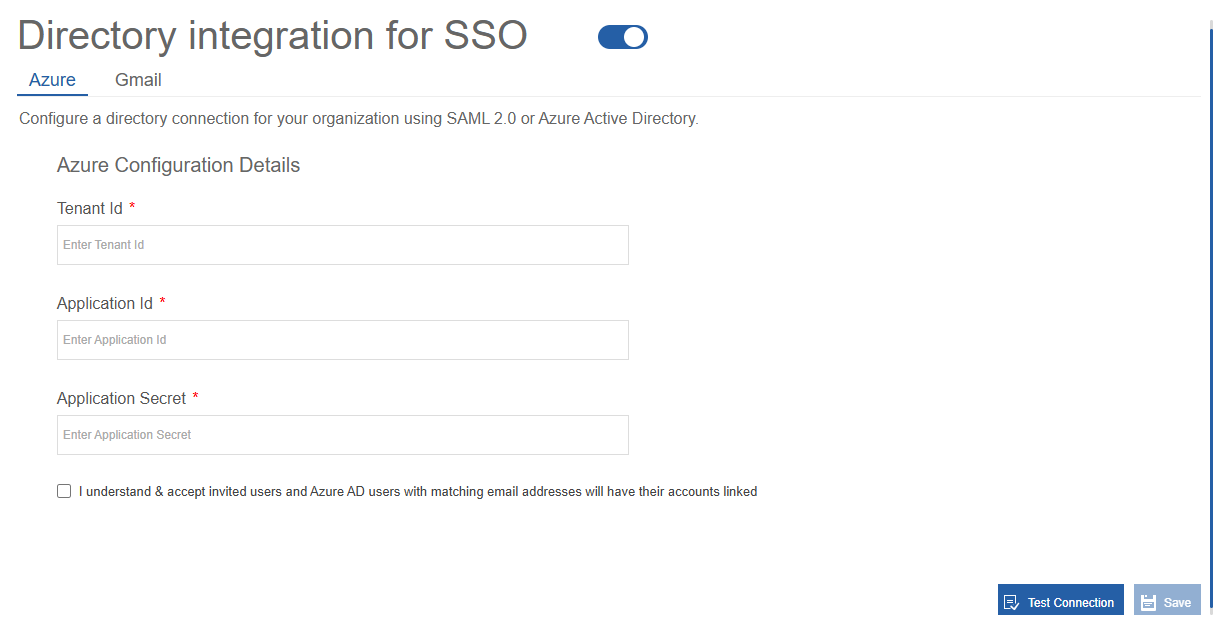 Directory Integration for SSO Directory Integration for SSO