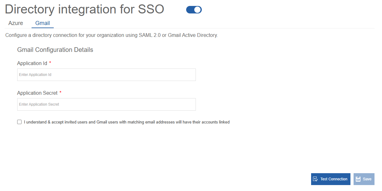 Directory Integration for SSO Directory Integration for SSO