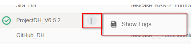 Show Logs Show Logs