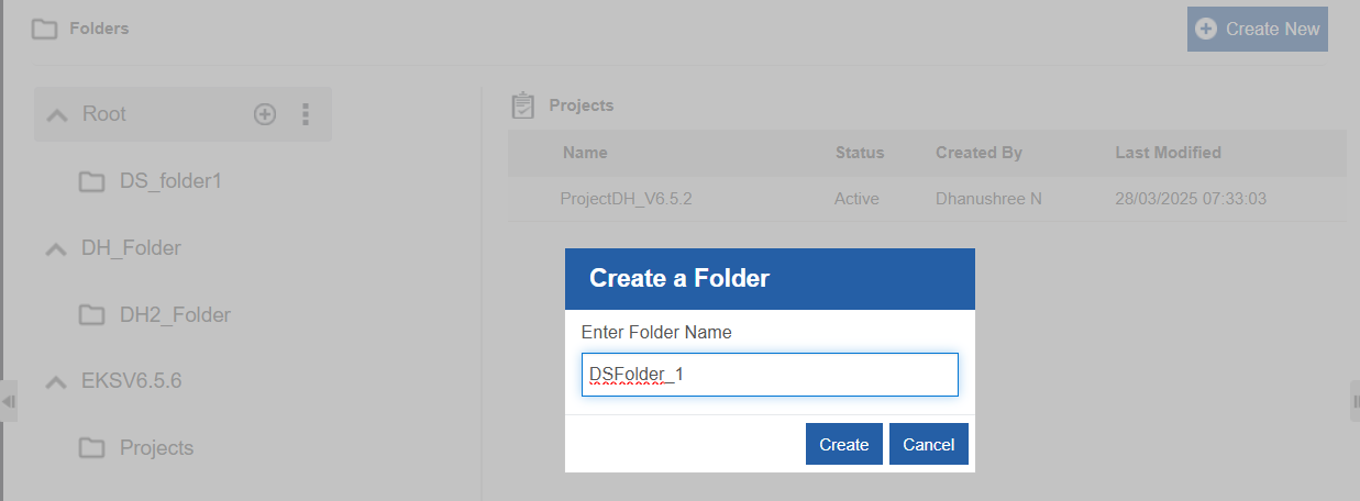 Enter folder name Enter folder name