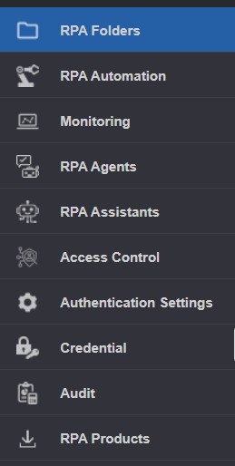 RPA Management Categories RPA Management Categories