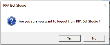Signout confirmation Signout confirmation