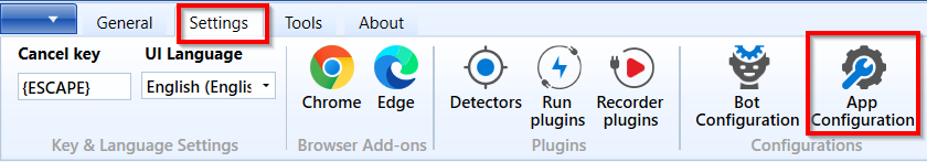 Settings-App Configuration Settings-App Configuration