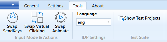 Tools tab Tools tab