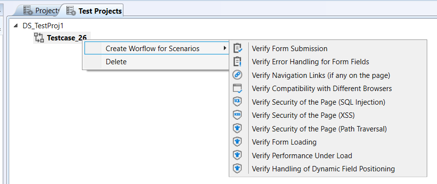 Create Workflow for Scenarios Create Workflow for Scenarios