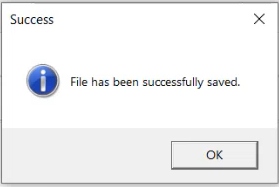 Success message Success message