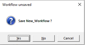 Save new workflow Save new workflow