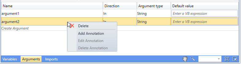 Deleting Argument Deleting Argument