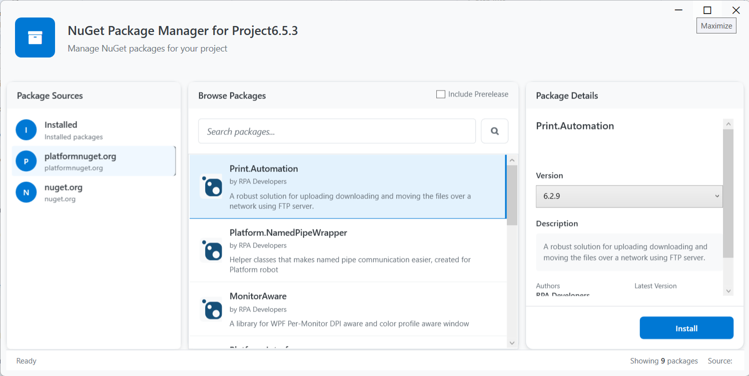 platformnuget.org - Selected nuget and details platformnuget.org - Selected nuget and details