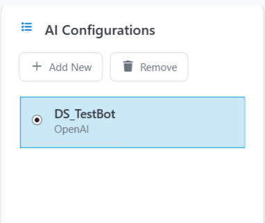 Bot configuration Bot configuration