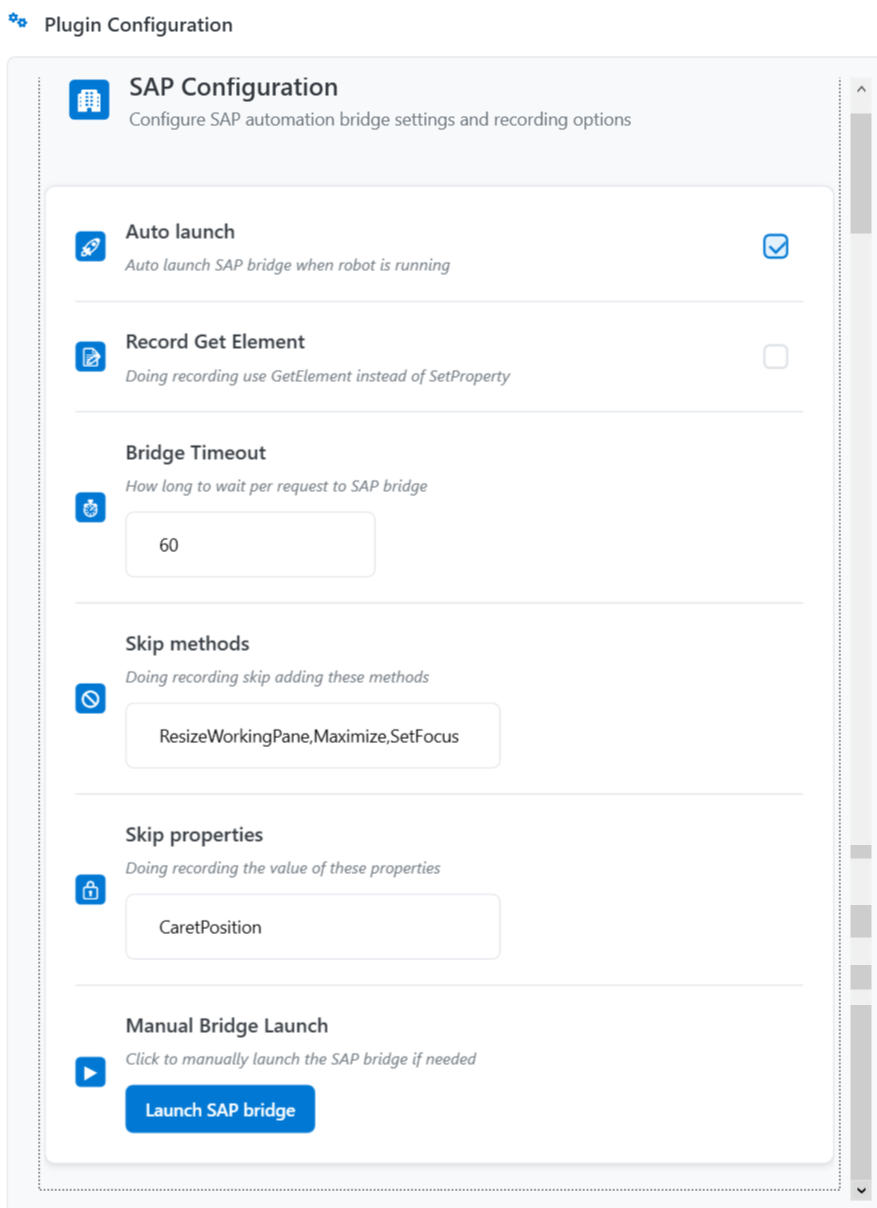 Recorder Plugins - SAP Recorder Plugins - SAP