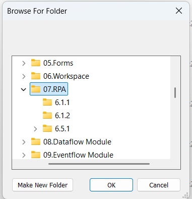 Browse for folder Browse for folder