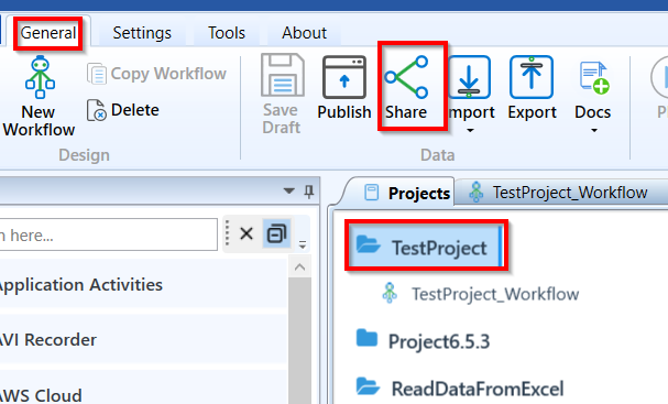 Share project Share project