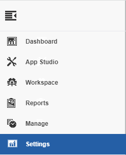 Settings menu Settings menu