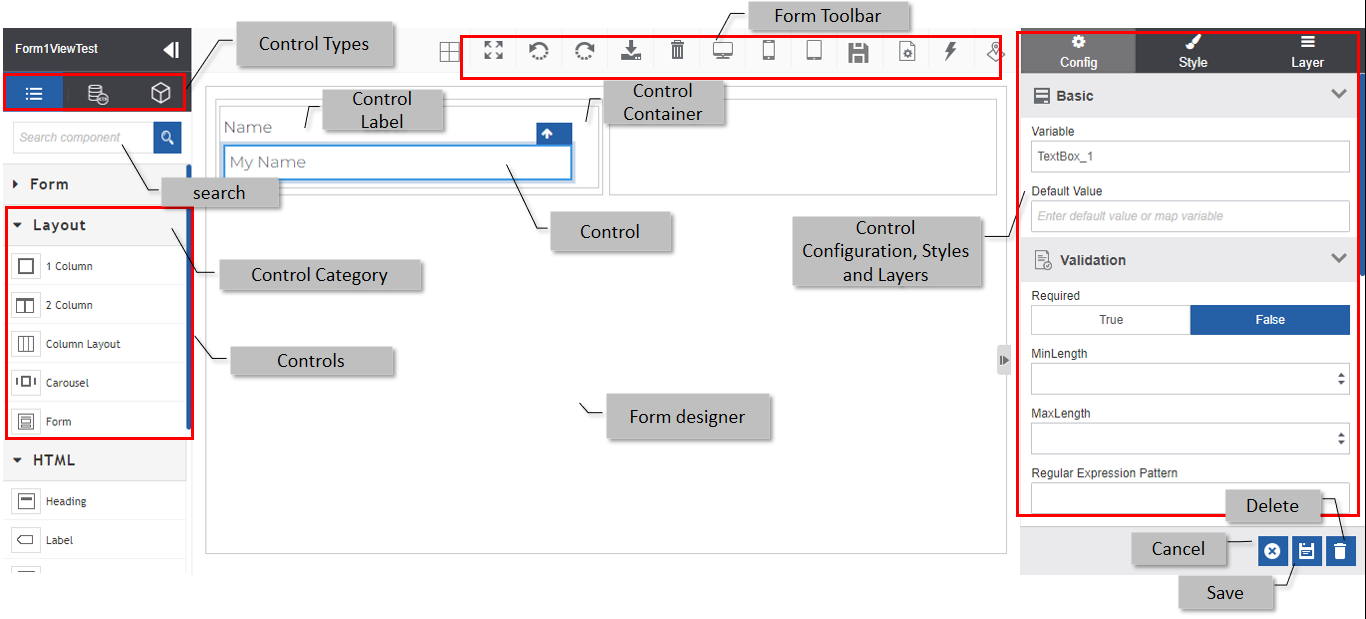 View layout and controls View layout and controls