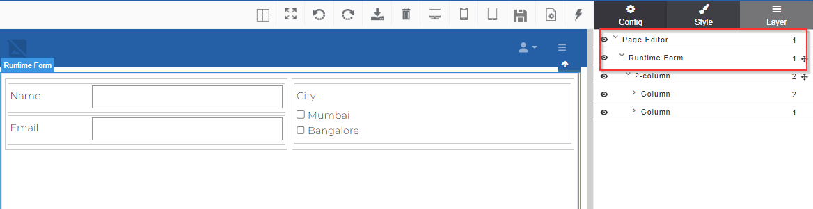efault layers added to the form view efault layers added to the form view