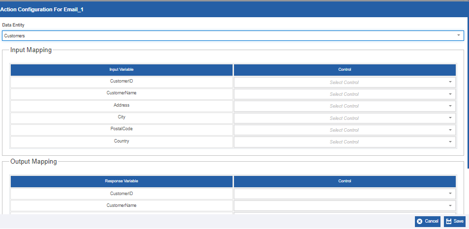 Update Data Entity configuration Update Data Entity configuration