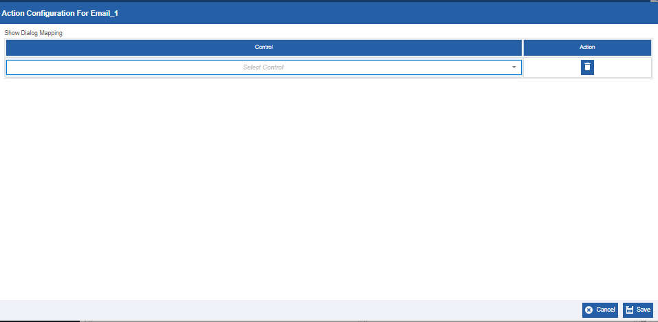 Show Dialog Mapping Show Dialog Mapping