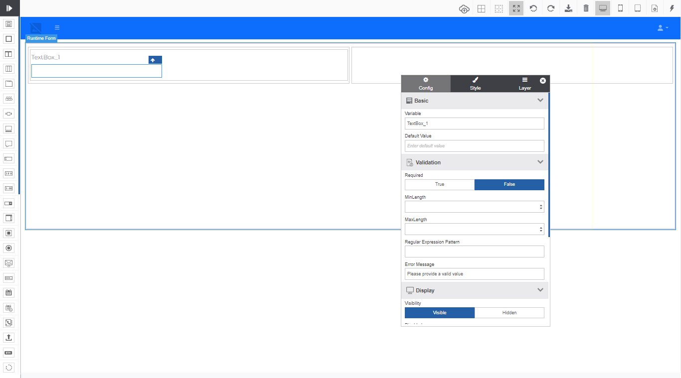 Preview mode with floating Properties panel Preview mode with floating Properties panel