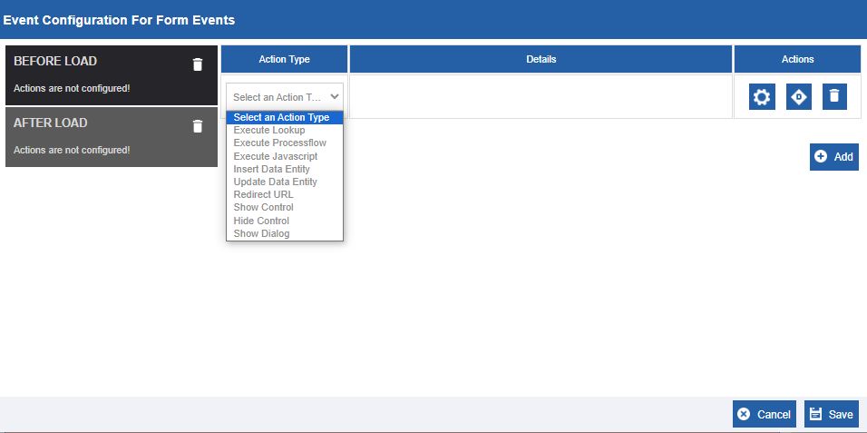 Selecting Event Selecting Event