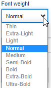 Font Weight Font Weight