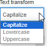 Text Transform Text Transform