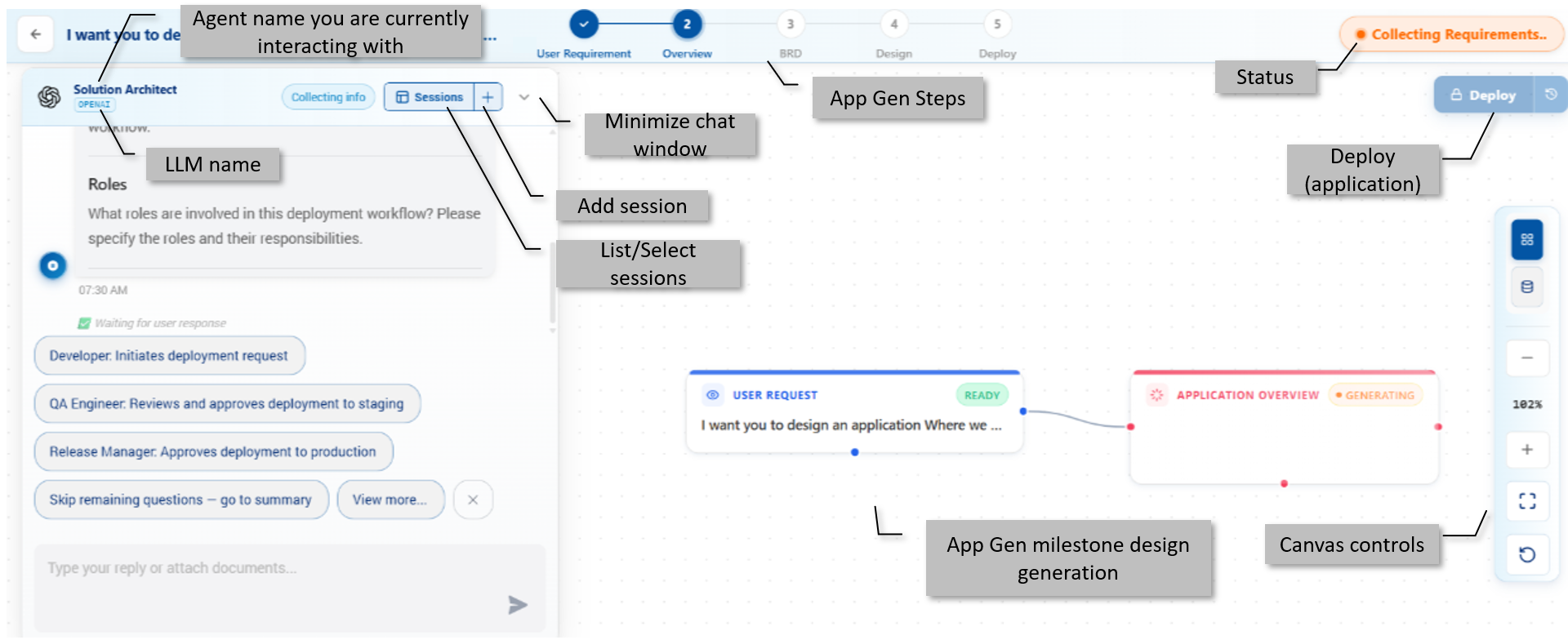 App Gen Canvas UI App Gen Canvas UI