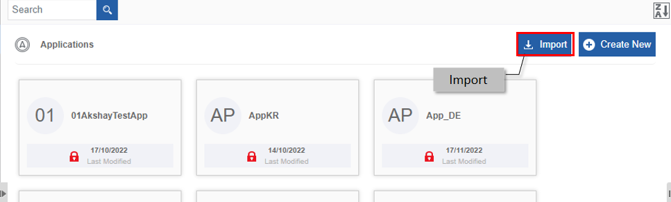 Application import Application import