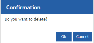 Application Delete confirmation Application Delete confirmation