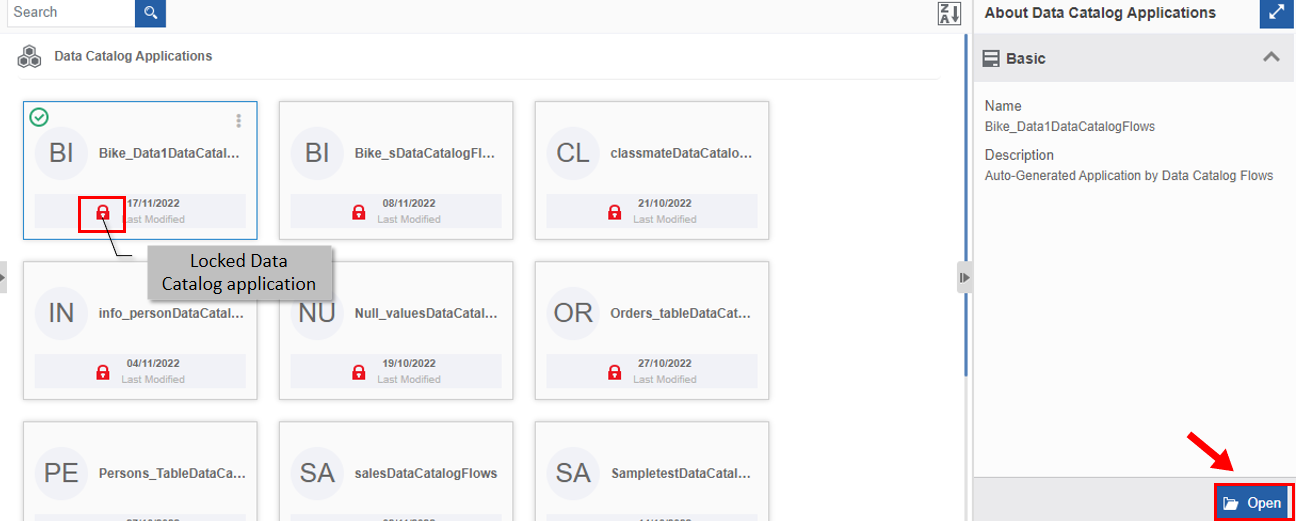 Locked Data Catalog application Locked Data Catalog application