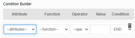 Condition Builder Condition Builder