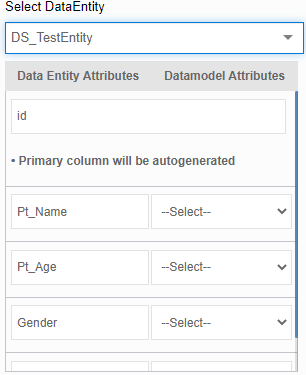 Data Entry attributes Data Entry attributes