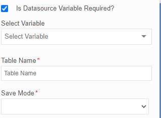 Data source variable - checked Data source variable - checked