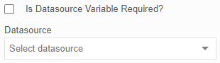 Data source variable - unchecked Data source variable - Unchecked