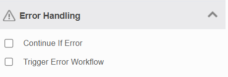 Error Handling Error Handling