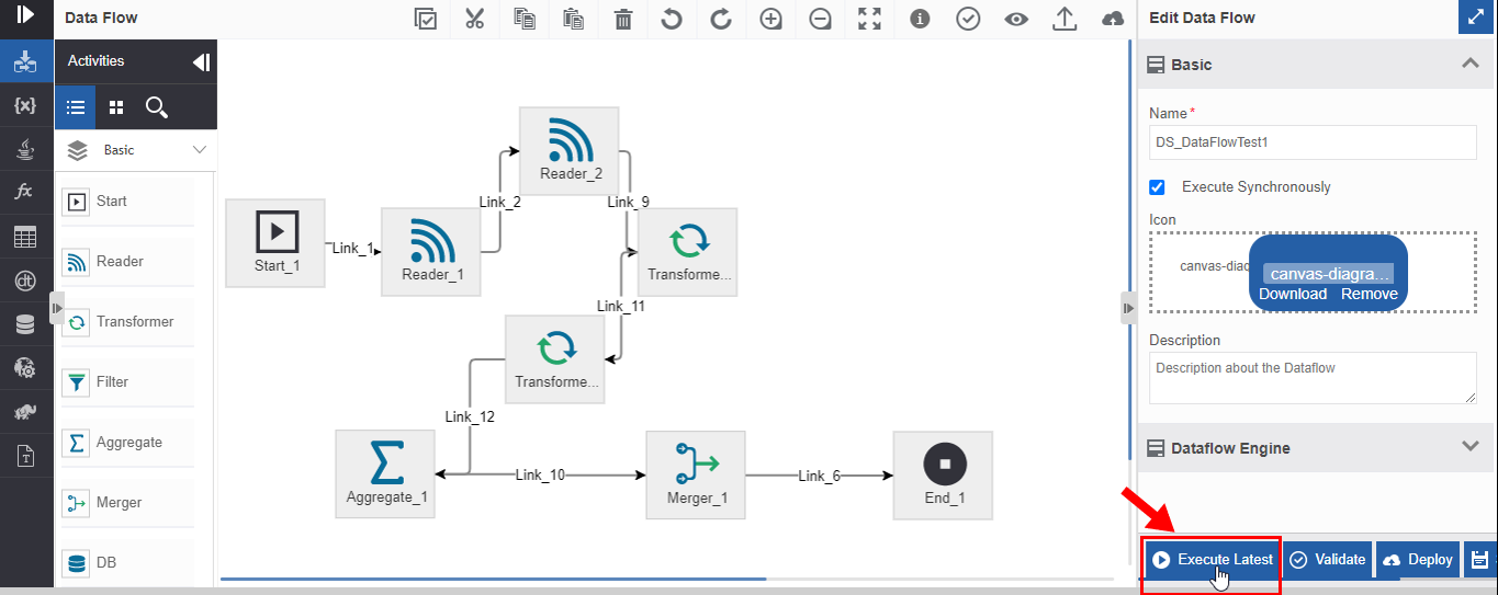 tooExecuting Latest Data flowltip Executing Latest Data flow