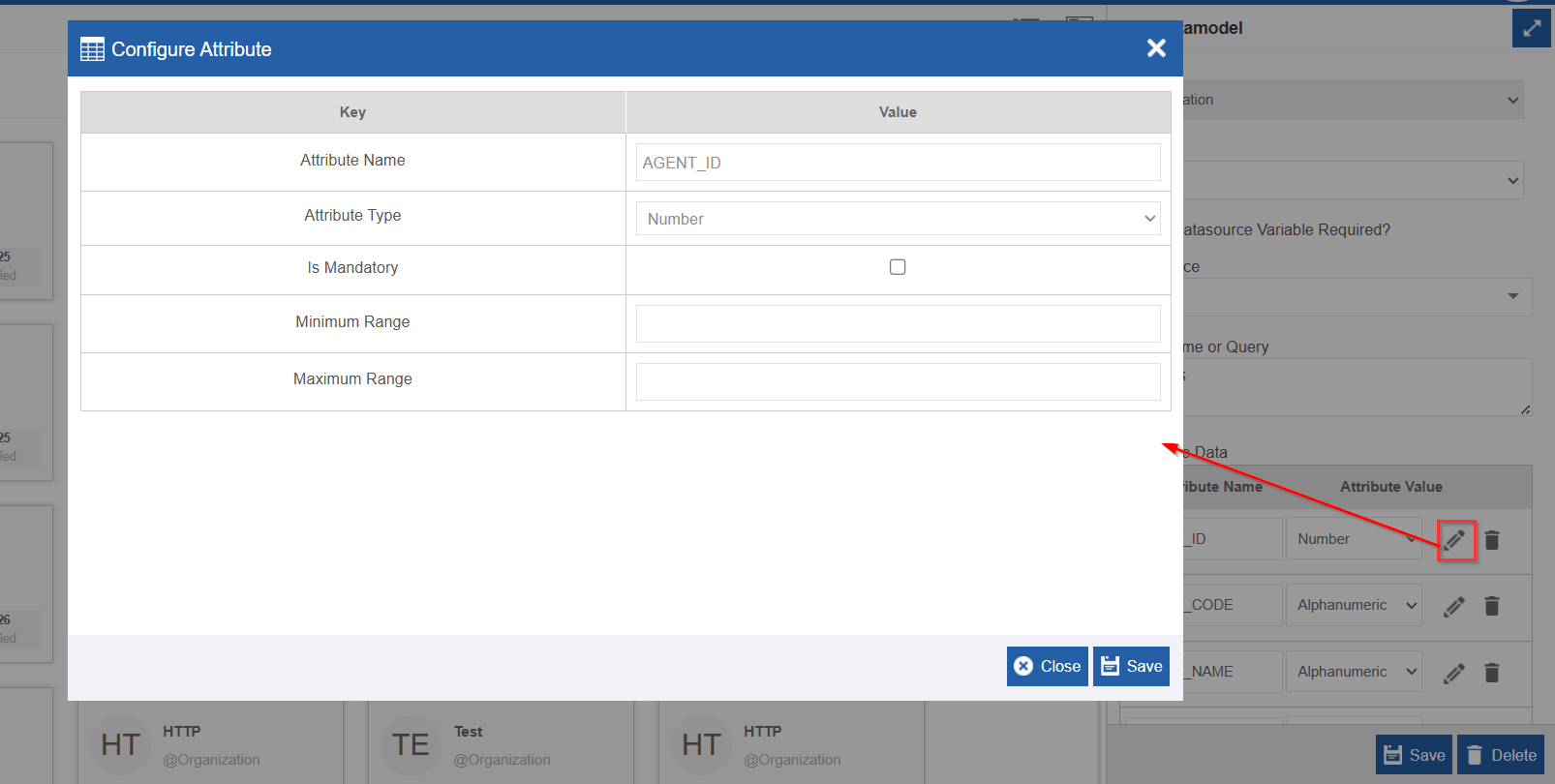 Configure Attribute Configure Attribute