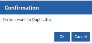 Duplicate confirmation Duplicate confirmation