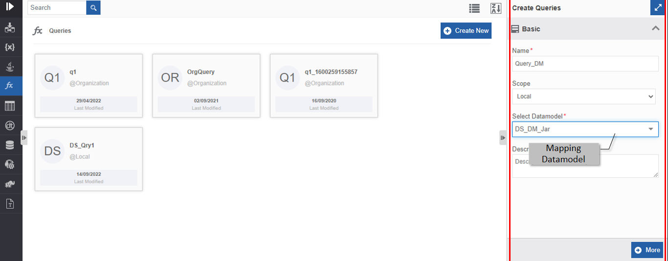 Mapping the Datamodel in the Queries Configuration Mapping the Datamodel in the Queries Configuration