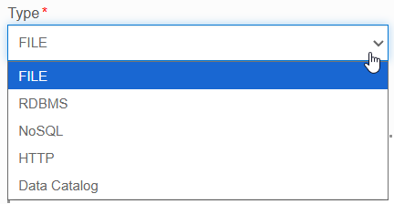 Organization level datasource types Organization level datasource types