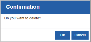 Web App delete confirmation Web App delete confirmation