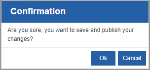 Publish confirmation Publish confirmation