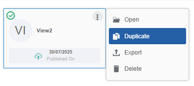 Duplicating view Duplicating view