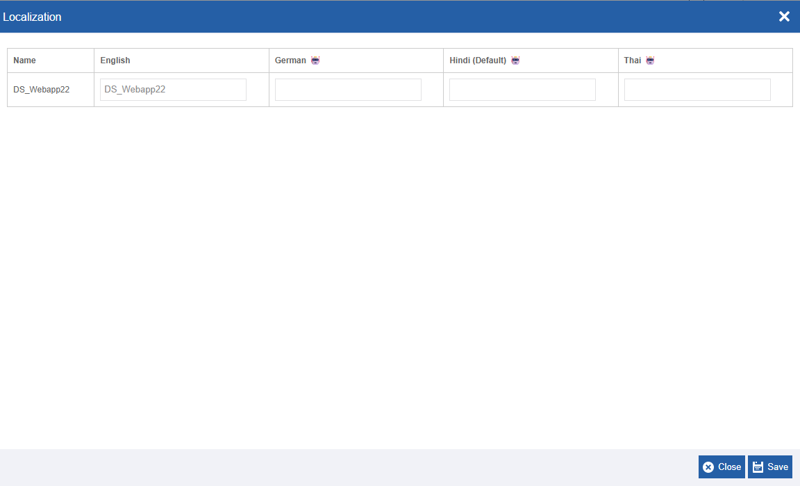 View Locale Mapping View Locale Mapping